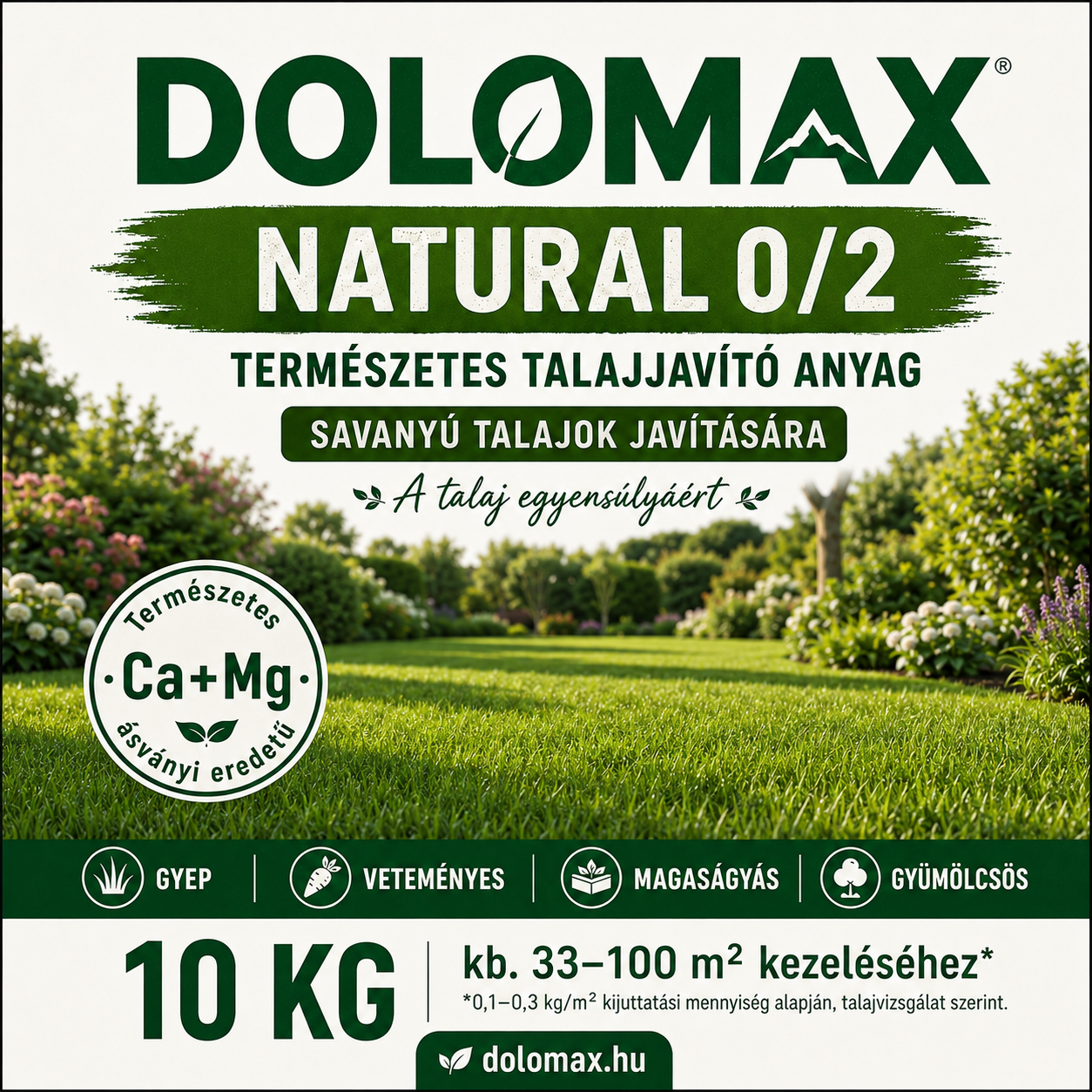 DOLOMAX Natural 0/2 csomagolás előlap